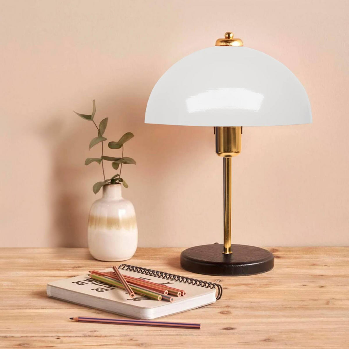 TISCHLAMPE lisette farbe Grün 40w pilzförmige - Grün, Metall (40/38/23cm) - Concept Usine