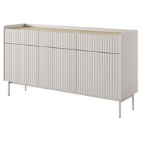SIDEBOARD LIVELLO 153/82/38 cm mit 3 Schubladen und 3 Türen Beige - Beige, Holzwerkstoff (153/82/38cm) - MASSENO