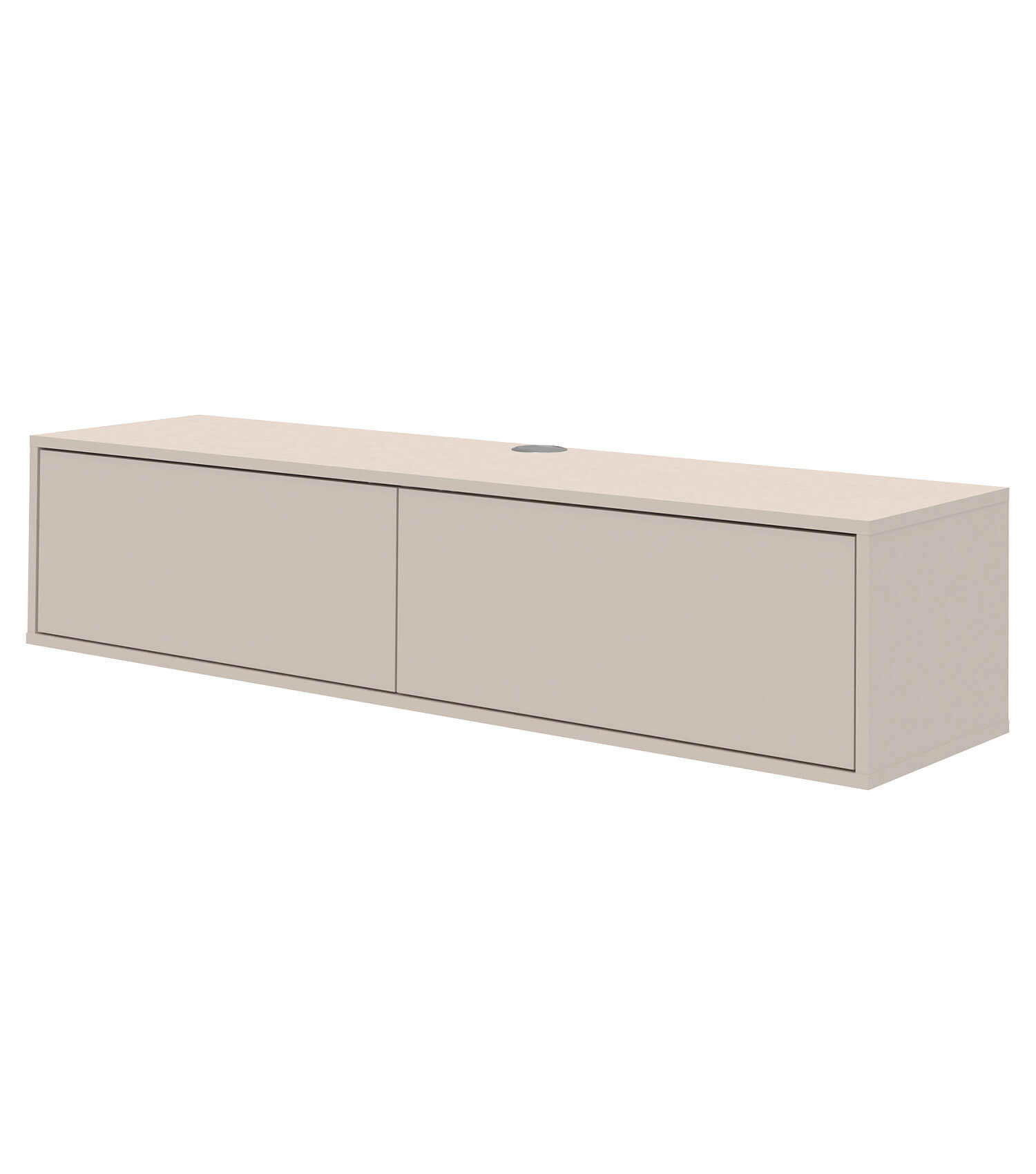 LOWBOARD Das Schwebende - Beige, Holzwerkstoff (160/36/42cm) - Mokebo