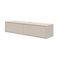 LOWBOARD Das Schwebende - Beige, Holzwerkstoff (160/36/42cm) - Mokebo