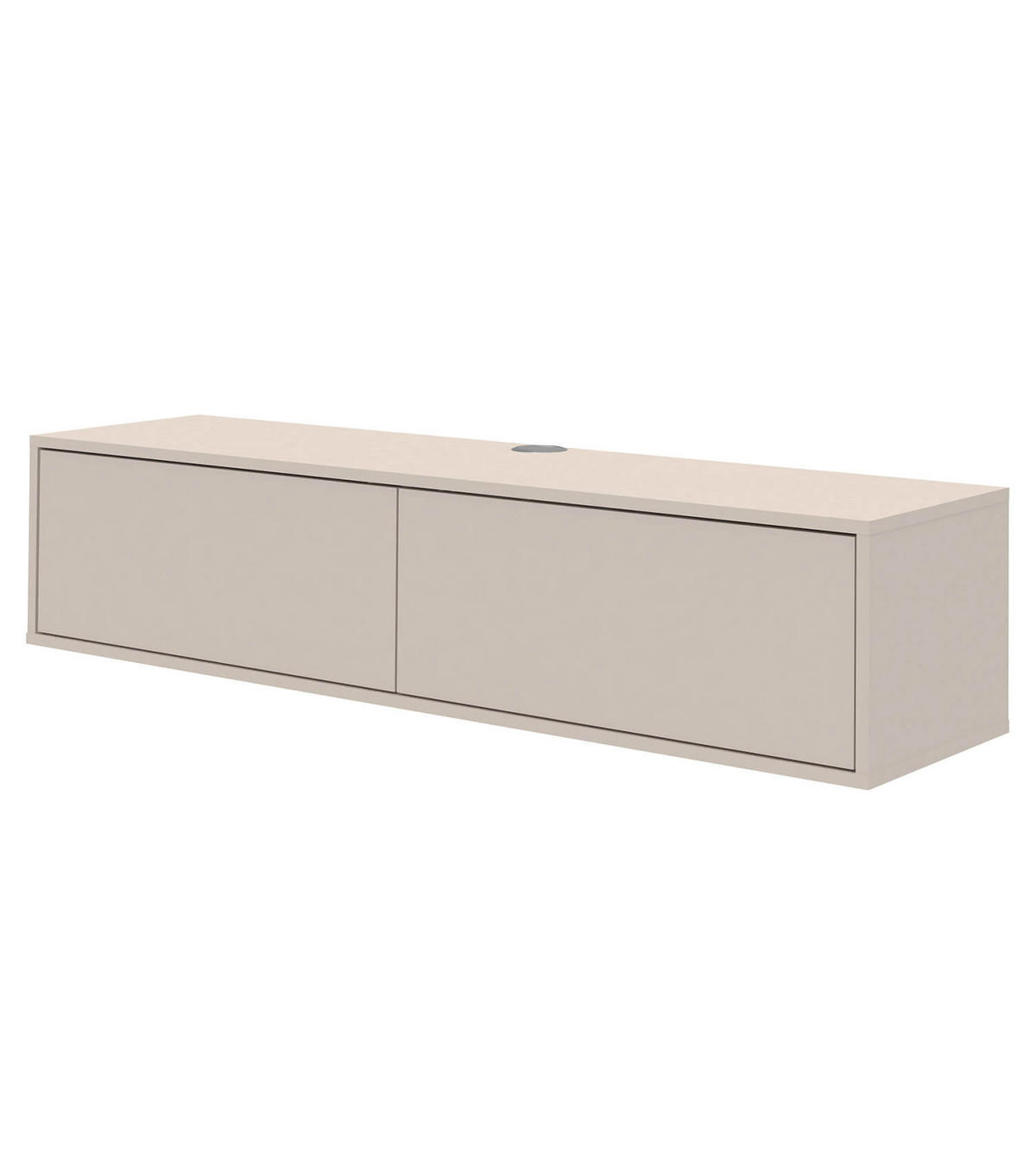 LOWBOARD Das Schwebende - Beige, Holzwerkstoff (160/36/42cm) - Mokebo