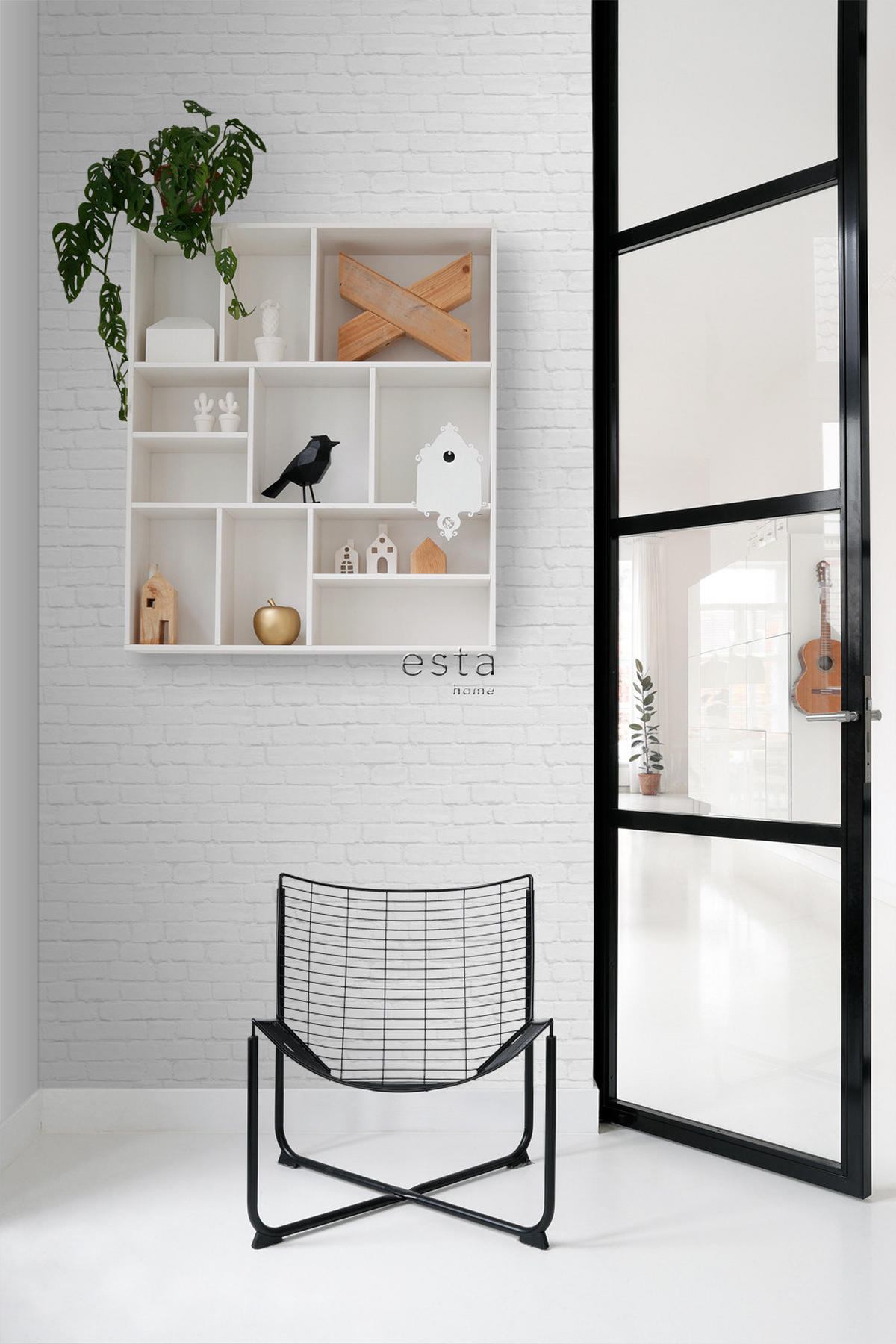 TAPETE Backstein-Optik 53 cm x 10.05 m - Grau, Papier (53/1000cm) - ESTAhome