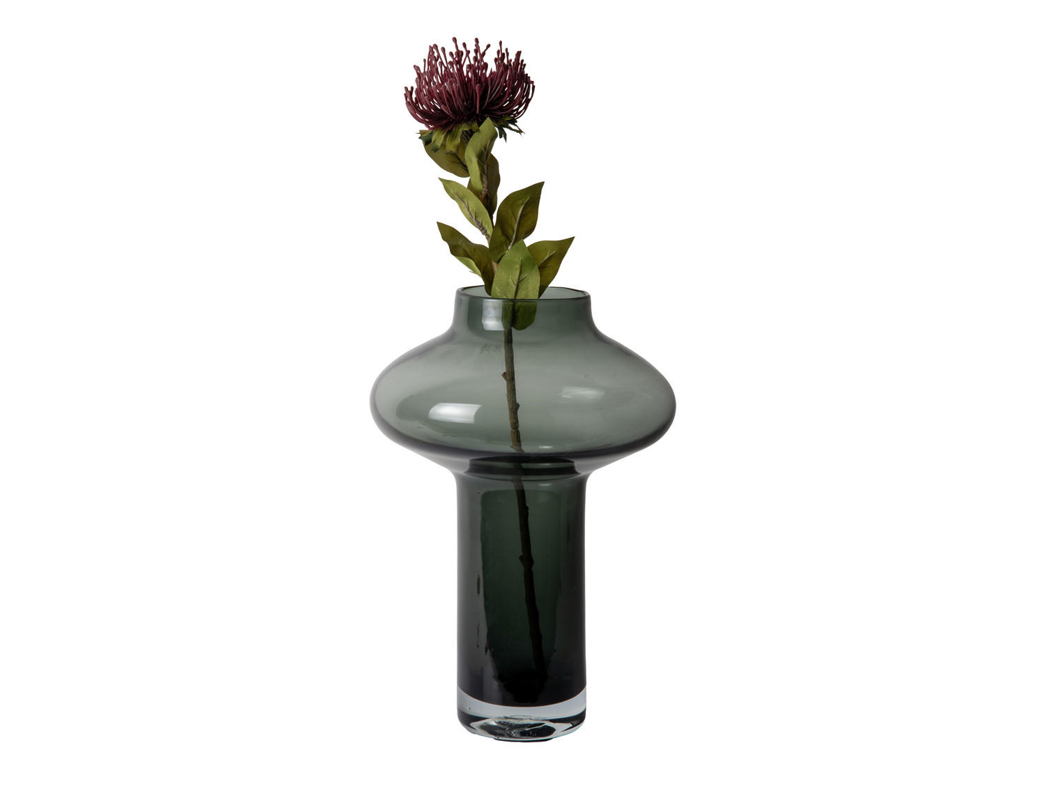 VASE Asombroso Grau 20/20/37 cm - Grau, Glas (37cm) - Present Time