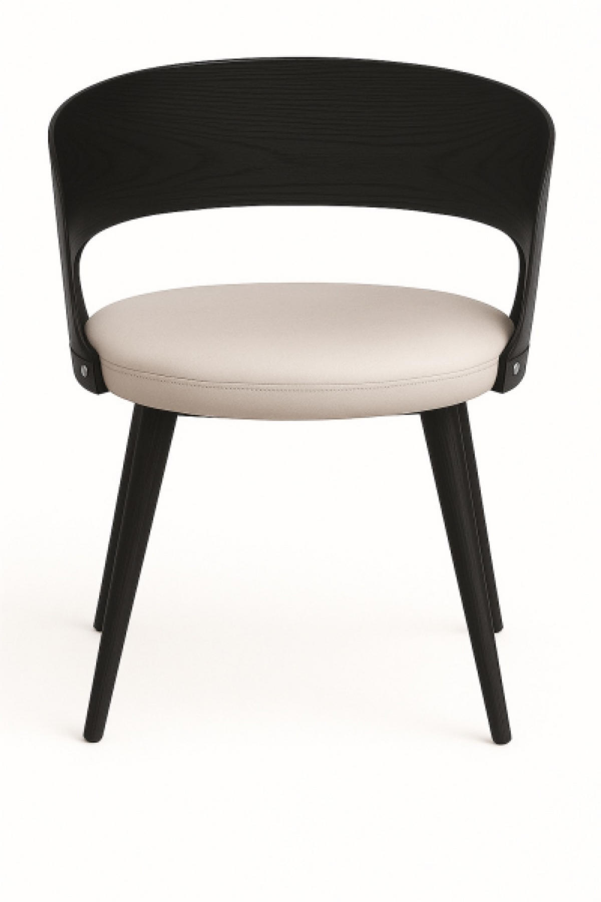 STUHL Schwarz 105 - Schwarz, Holzwerkstoff (52/48/47cm) - Sepro Meble