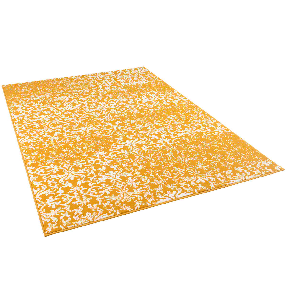 DESIGNER KURZFLOR TEPPICH MODERNE MUSTER - Gelb, Textil (120/170cm) - Pergamon