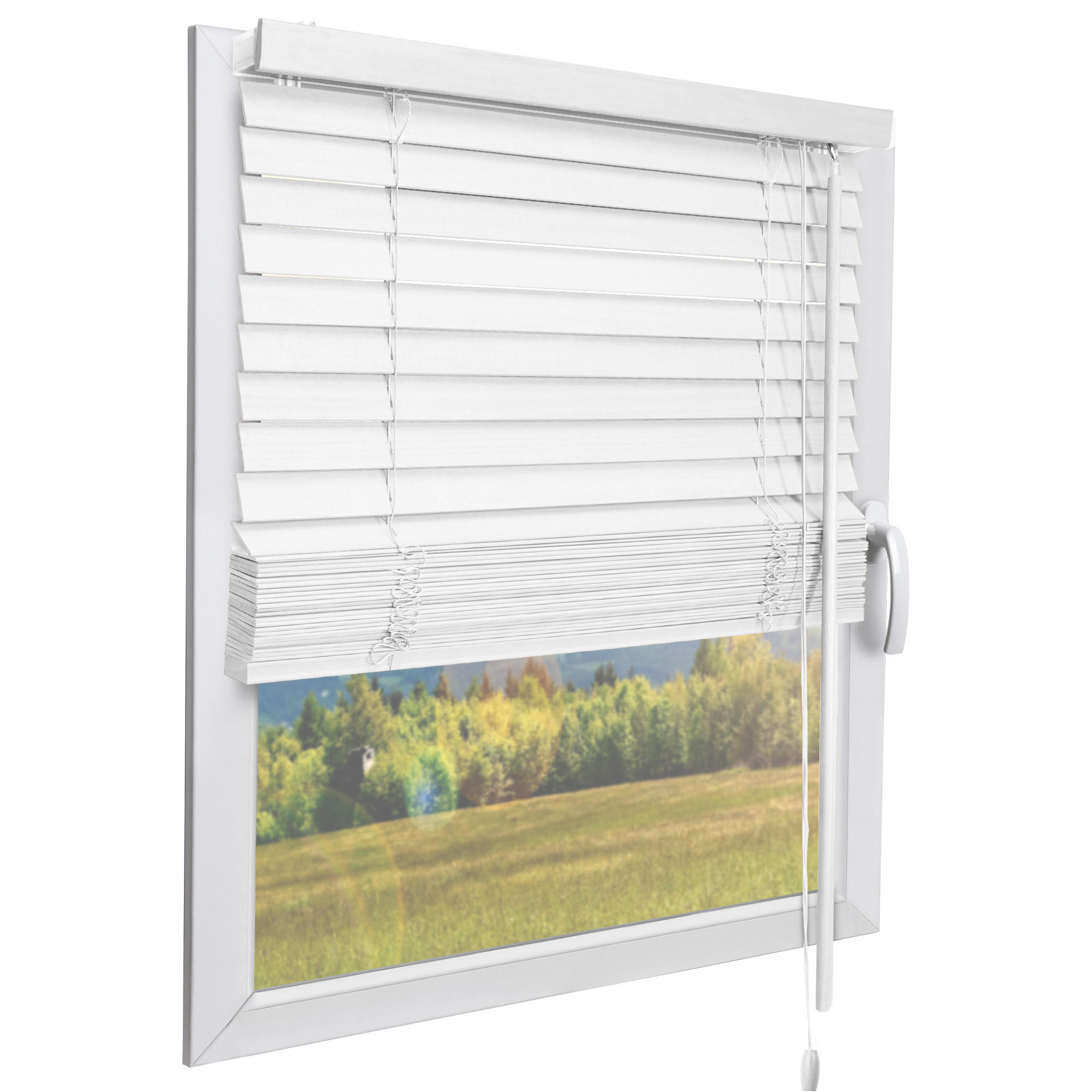 HOLZJALOUSIE SolDecor JH3 70/130 cm Weiß - Weiß, Holz (70/130cm) - Sol Royal