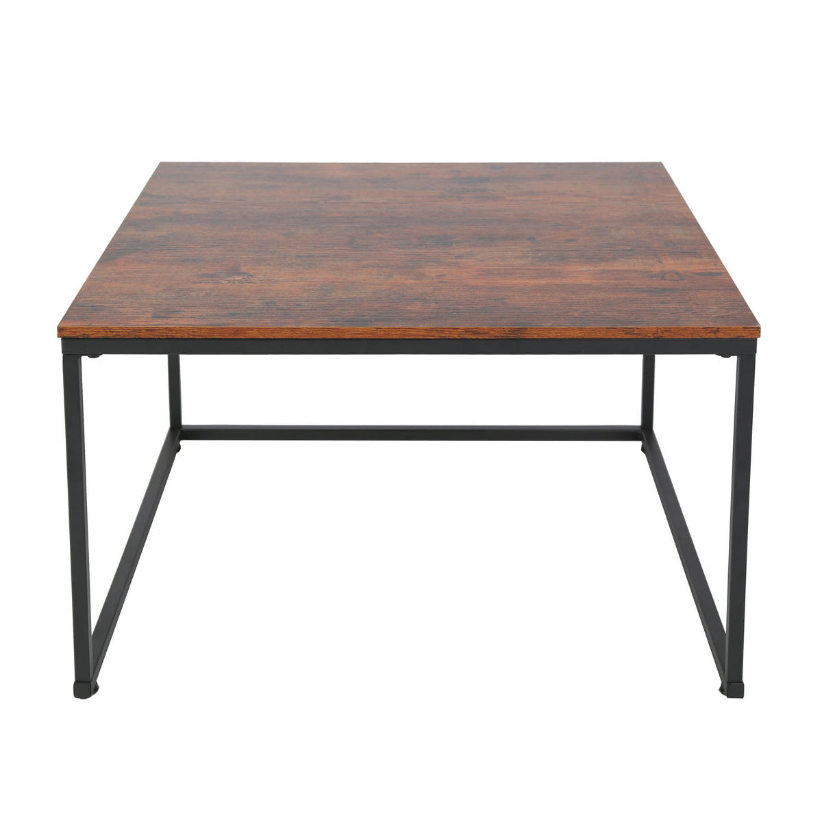 COUCHTISCH 2er Set quadratisch Eiche dunkel - Dunkelbraun, Holzwerkstoff (70/70/42cm) - Home Collective