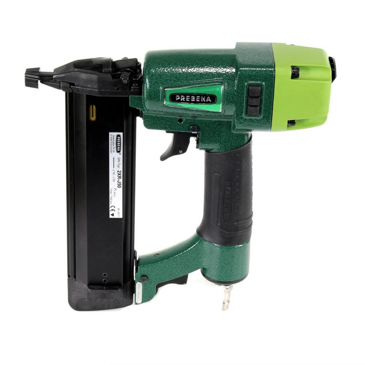 PREBENA 2XR-J50 Druckluftnagler im Transportkoffer - Multicolor, Kunststoff (36/56/8cm) - Prebena