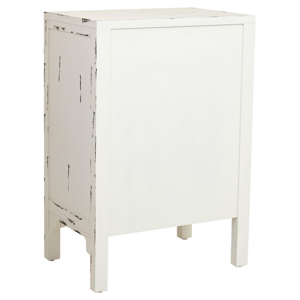 NACHTTISCH aus Holz, weiß, 48x32x70cm - Weiß, Holz (32/48/70cm) - Wanderlust