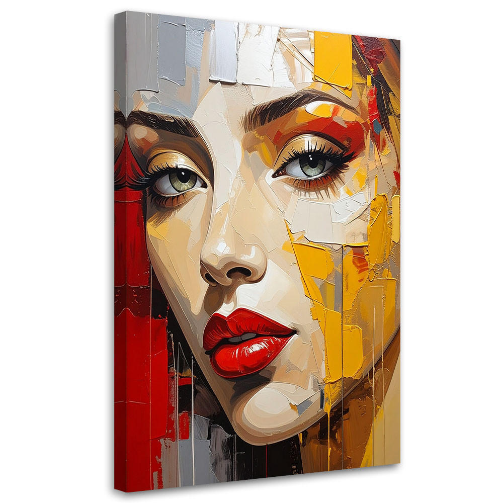 Feeby Leinwandbild Mehrfarbig 80x120 cm