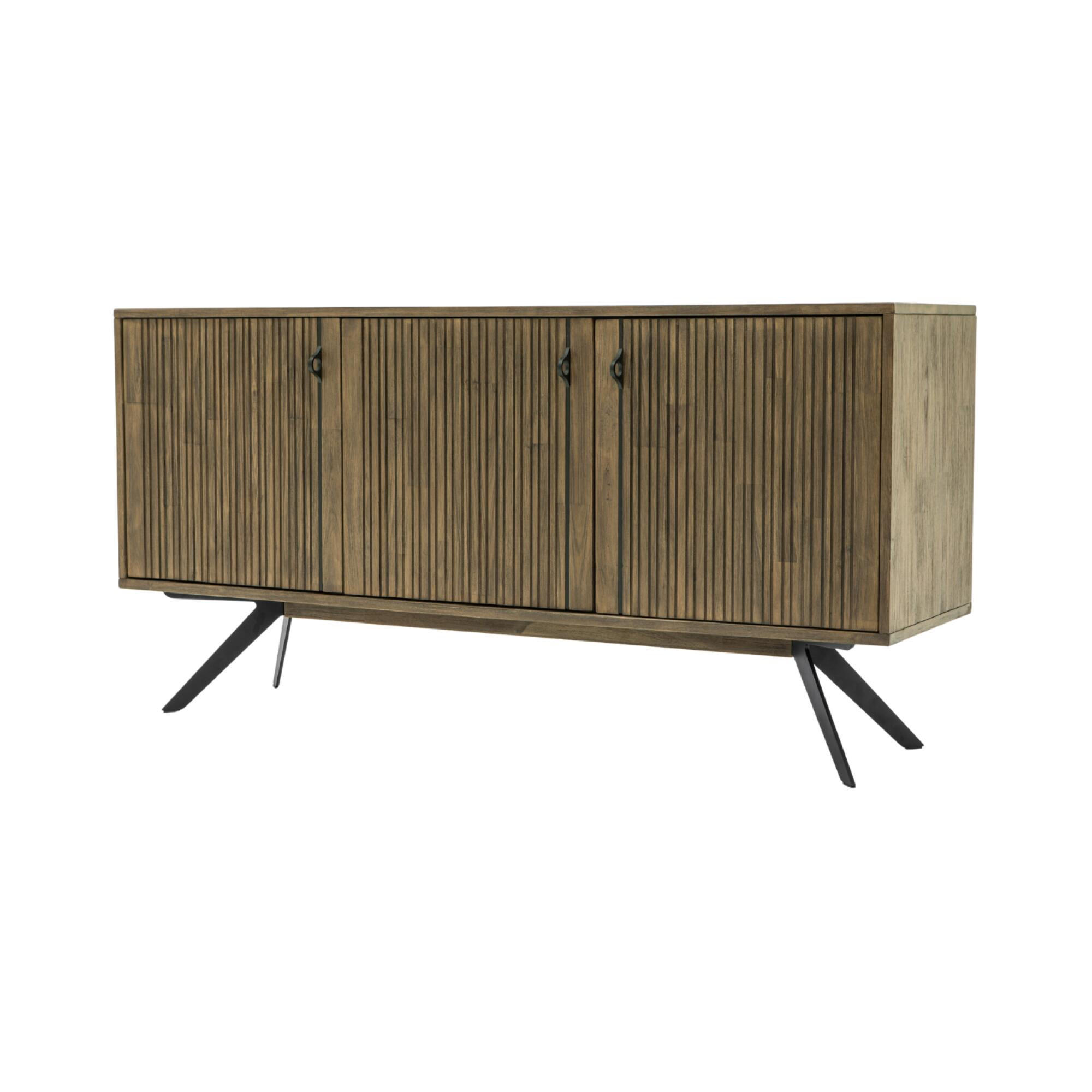 SIDEBOARD MASSA Braun 160x45x80 cm - Braun, Holz (160/80/45cm) - FURNLUX