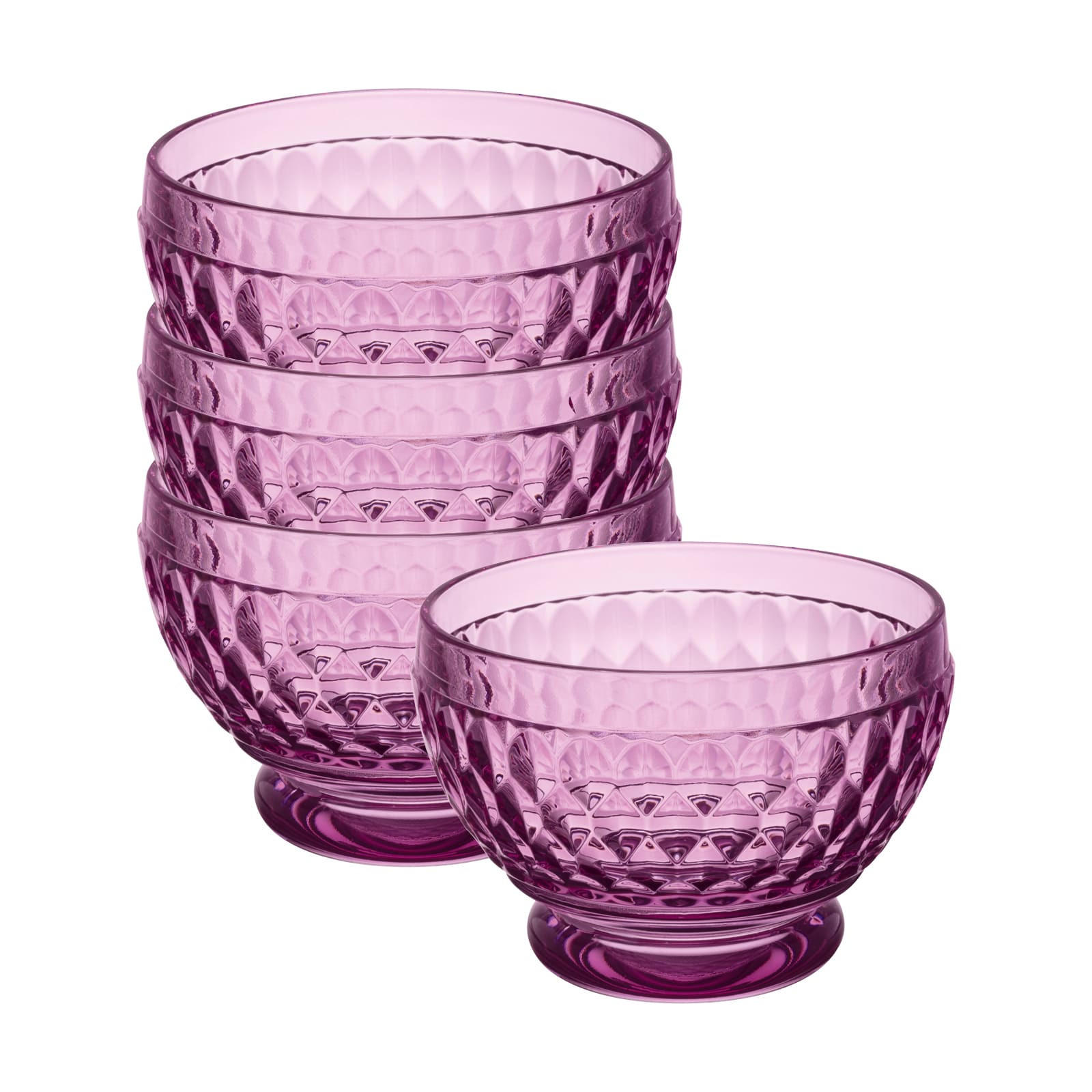 DESSERTSCHALEN Boston Coloured Berry ø 11,7 cm 4er Set - Violett, Glas (11.7cm) - Villeroy & Boch