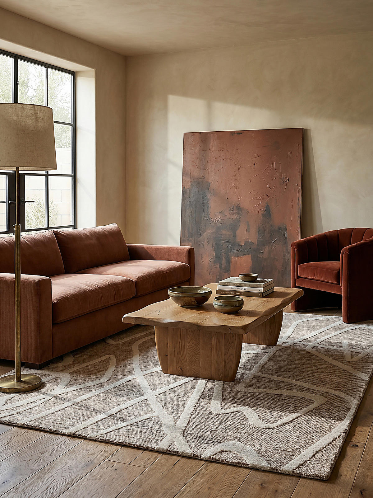 TEPPICH ARLEN, abstrakt, Taupe, 160 x 230 cm - Beige, Textil (230/160cm) - KADIMA DESIGN