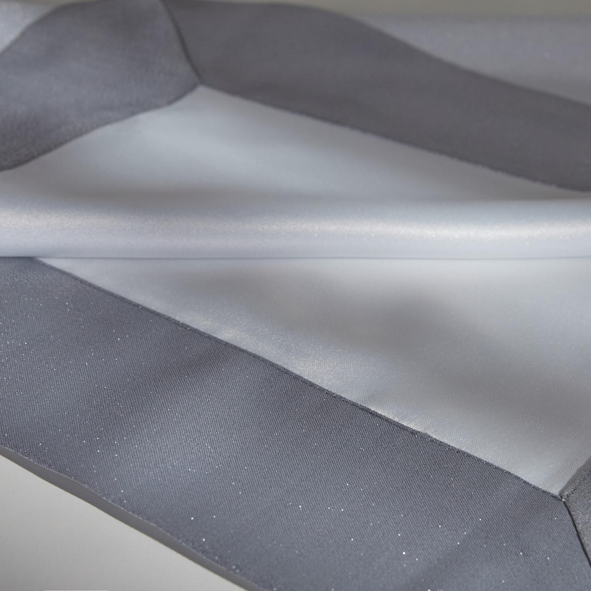 TISCHLÄUFER Kholio - Silberfarben, Textil (180/35/1cm) - home&you