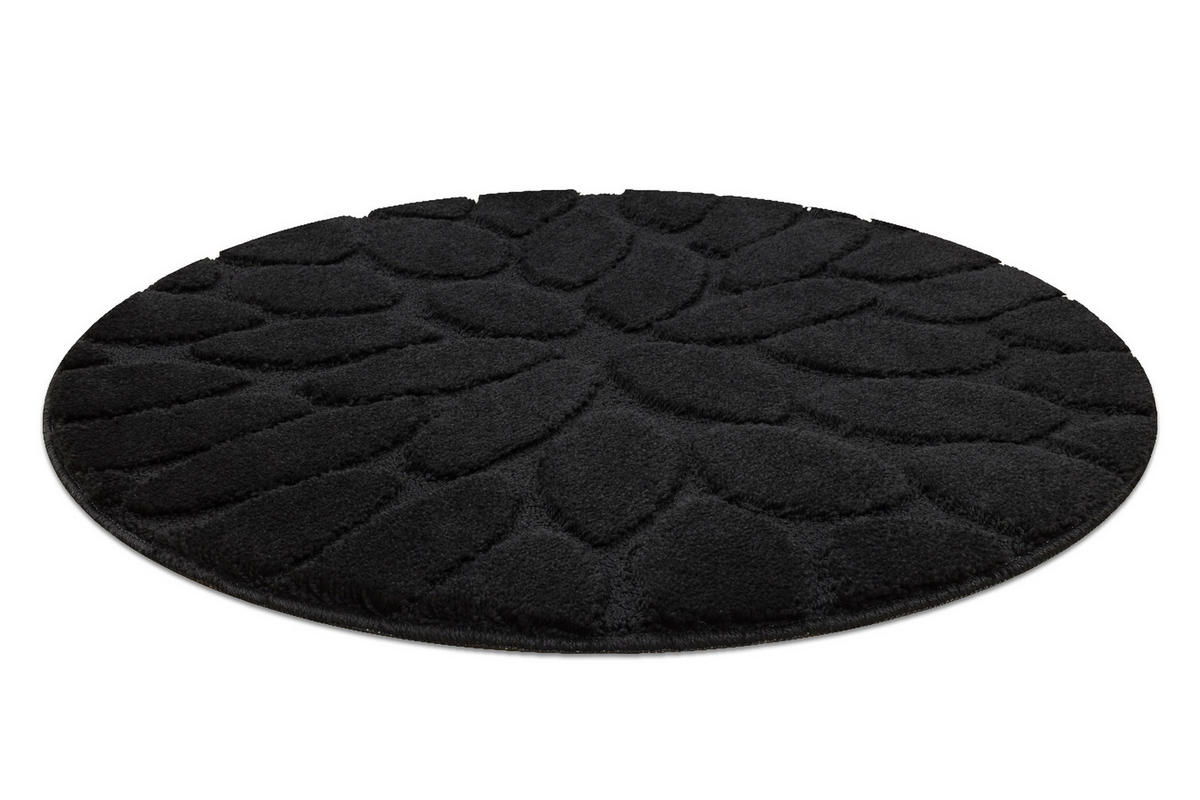 BADLÄUFER SUPREME Kreis 67 cm - Schwarz, Textil (67/67cm) - rugsX