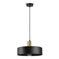 PENDELLEUCHTE BLACKSPOT - Goldfarben/Schwarz, Metall (30/30/100cm) - kiki design
