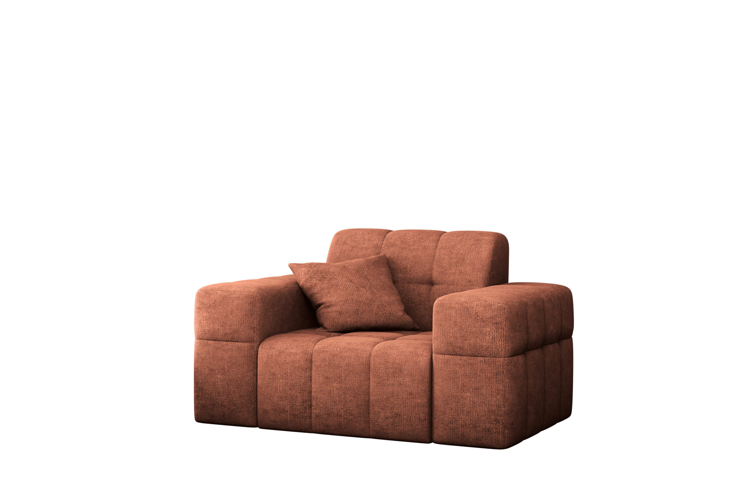 SESSEL NIMES Stoff Perfect Harmony Kupfer - Kupferfarben, Holz/Textil (120/82/92cm) - Kaiser Möbel
