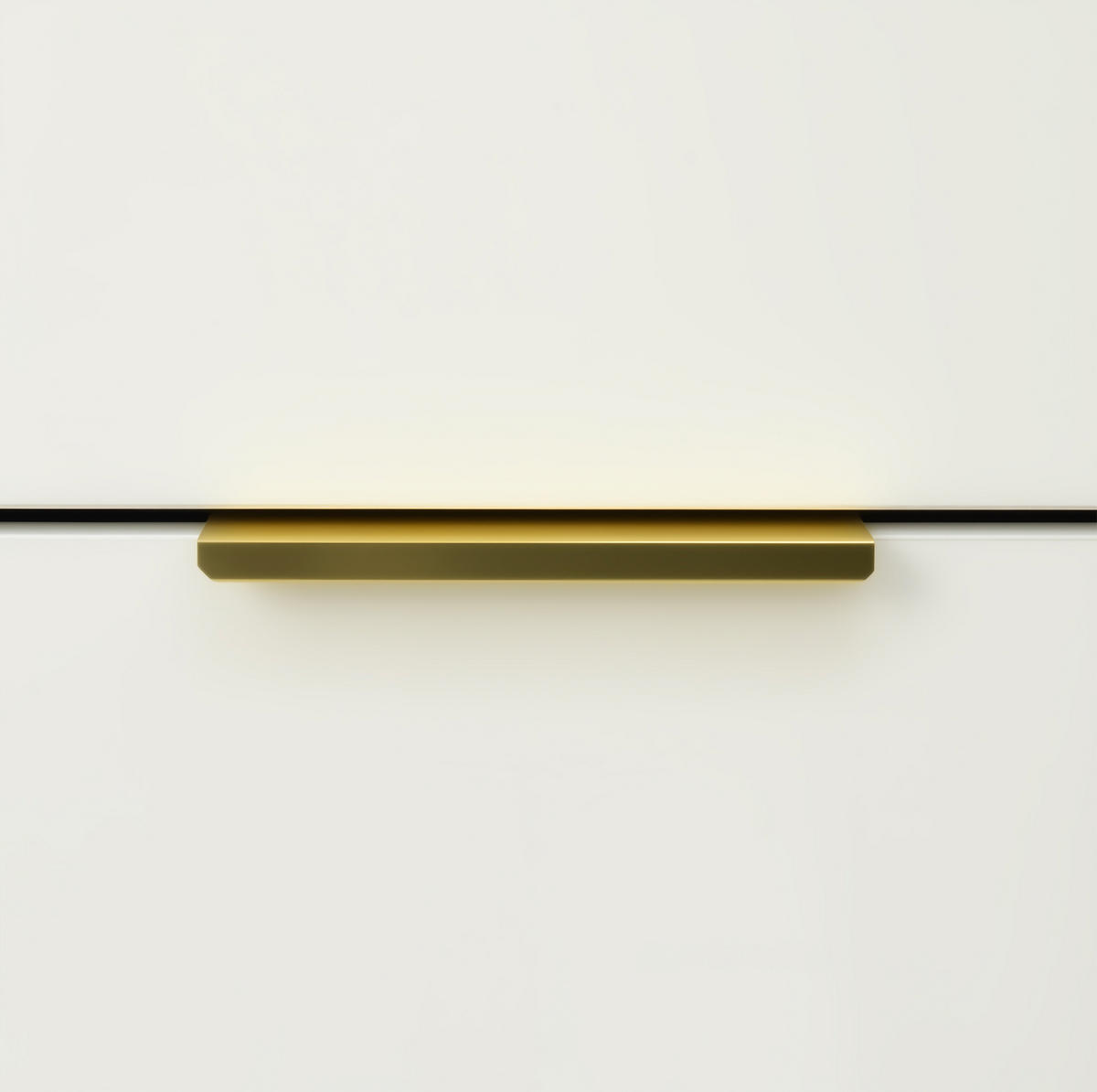 KOMMODE 120/40/85,5 cm mit 6 Schubladen und goldfarbenen Griffen - Weiß, Holzwerkstoff (120/85.5/40cm) - BEAOK