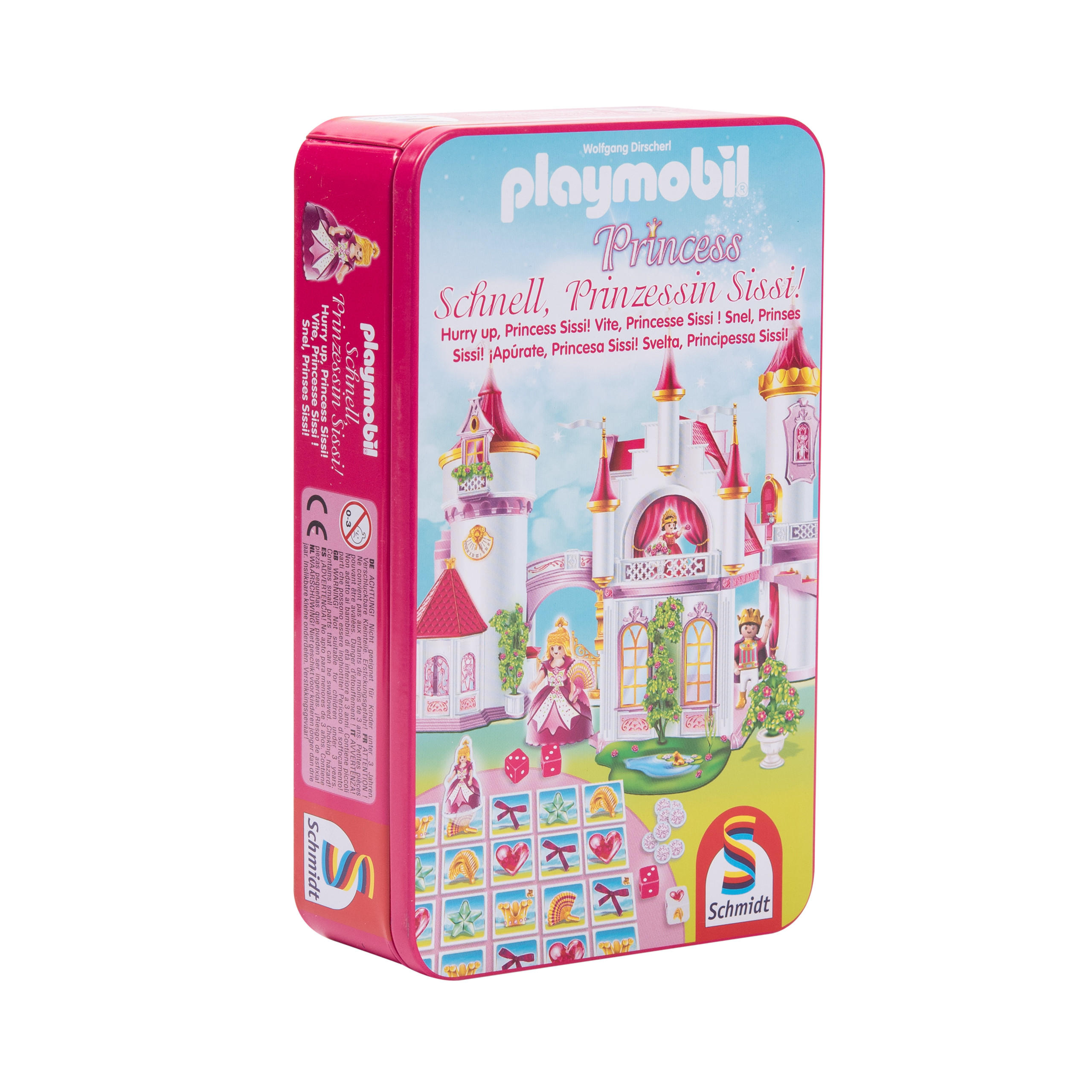 BRETTSPIEL Playmobil Princess Schnell, Prinzessin Sissi! Schmidt Spiele 51287 - Rosa, Metall (11.4/18.4cm) - Playmobil
