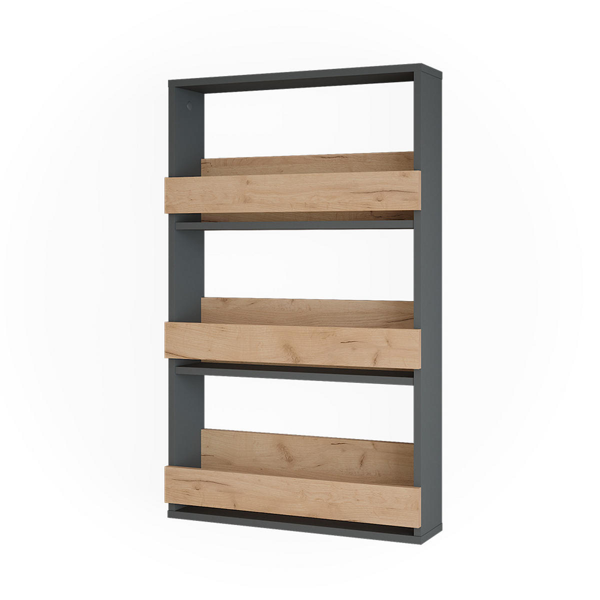 STOJAN NA SKLENIČKY NA VÍNO Repose Zlatý dub power/antracit - medově dubová/antracitová, kompozitní dřevo (60/98/15.1cm) - Vicco