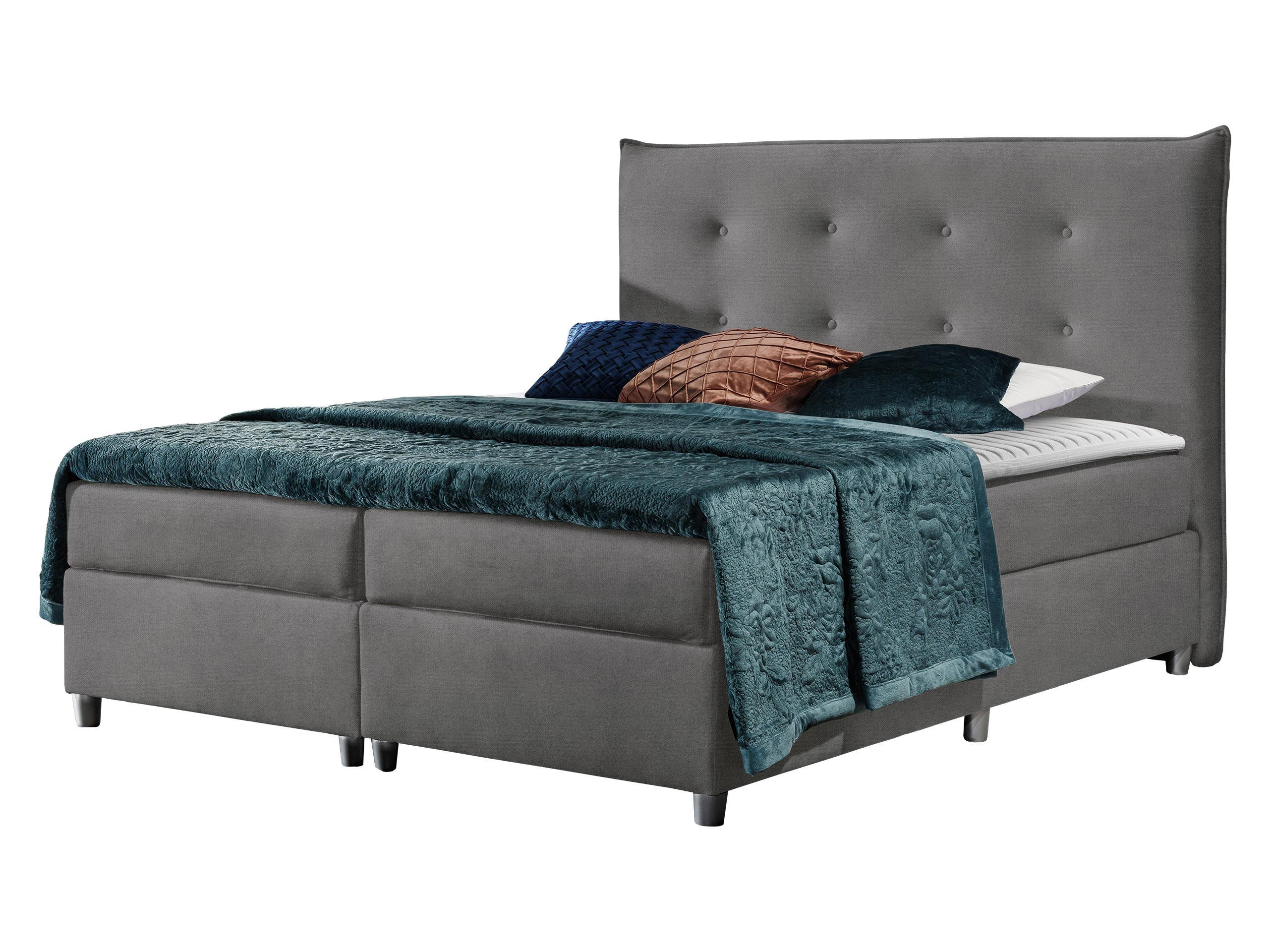 BOXBETT Prato - Grau, Holz (140/200cm) - MIRJAN24