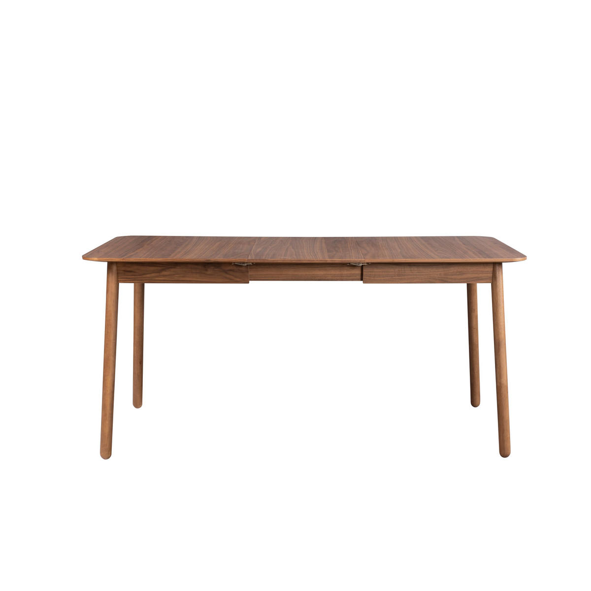 ESSTISCH Glimps Ausziehbarer 120/162x80 cm Walnuss - Braun, Holz (120/80/76cm) - Zuiver