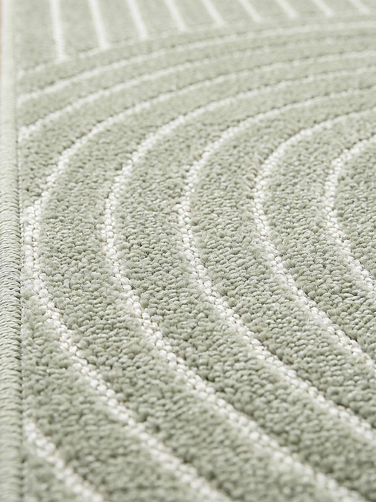 TEPPICH Outdoor Geometrisch MEZEN Polypropylen Grün 80 x 150 cm - Grün, Textil (80/150cm) - KADIMA DESIGN