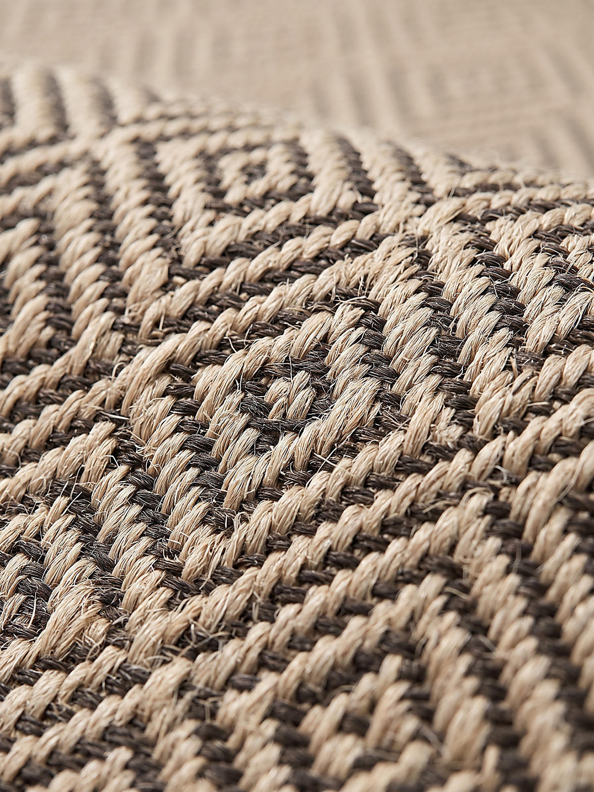 TEPPICHLÄUFER Karo CORDEV Polypropylen Natur 80 x 250 cm - Beige, Textil (80/250cm) - KADIMA DESIGN