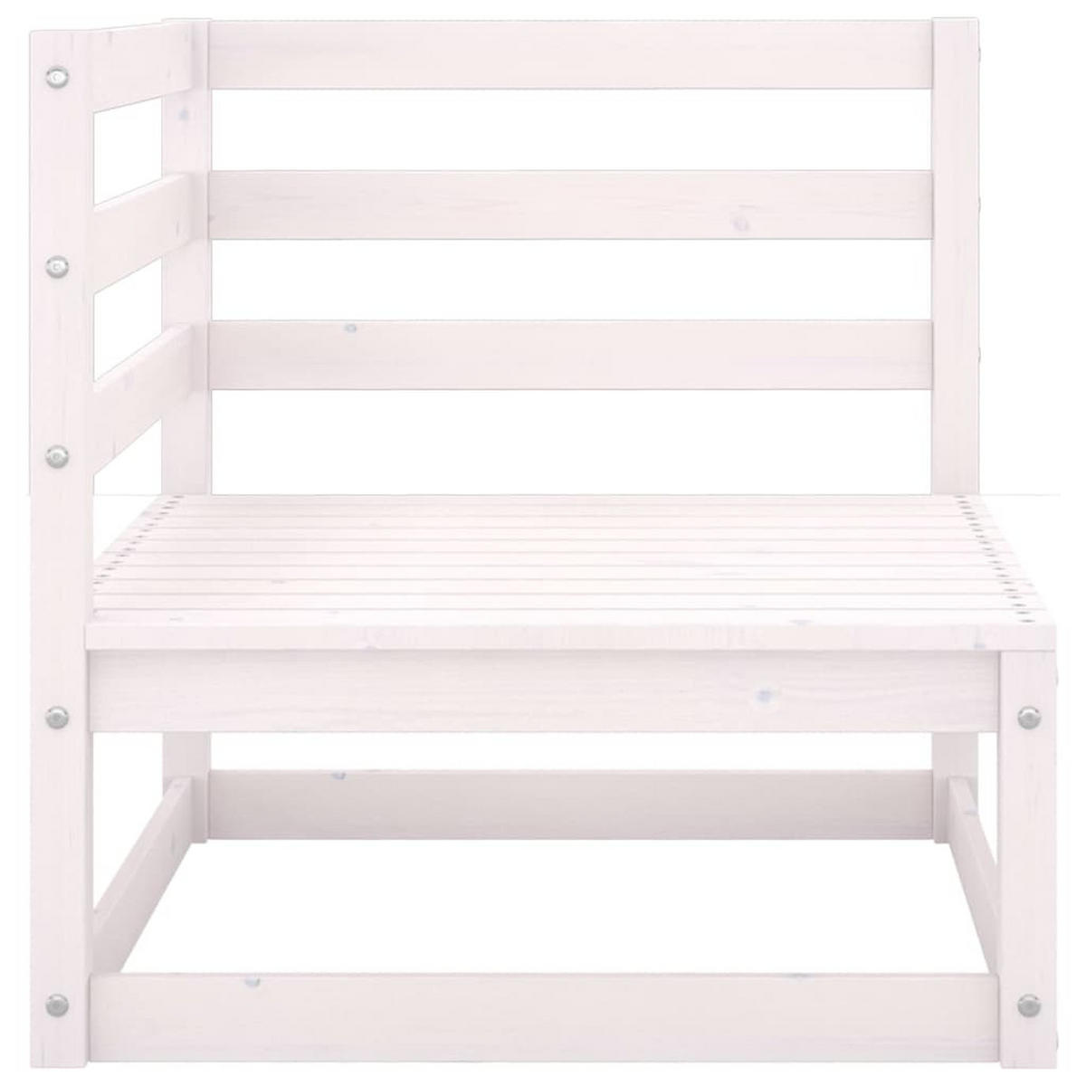 GARTENSOFA RYZOD 70/67/70 cm （2-SITZER） - Grau, Holz (70/67/70cm) - ZMH