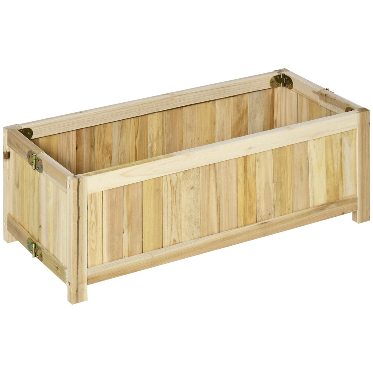 HOCHBEET DE-12113 klappbar, 70/30/25 cm Natur - Beige, Holz (70/25/30cm) - ComfortXL
