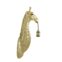 WANDLEUCHTE Giraffe Gold 20,5/19/61 cm - Goldfarben, Kunststoff (19/61/20.5cm) - Light & Living