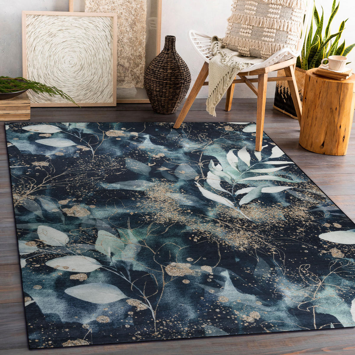 TEPPICH Andre 120/170 cm - Türkis, Textil (120/170cm) - rugsX