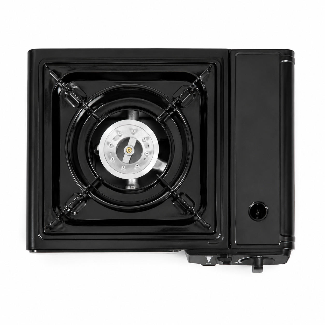 GASKOCHER Ideal für Camping SCHWARZ - Schwarz, Metall (34/28cm) - KRONENTHAL WERKHAUS