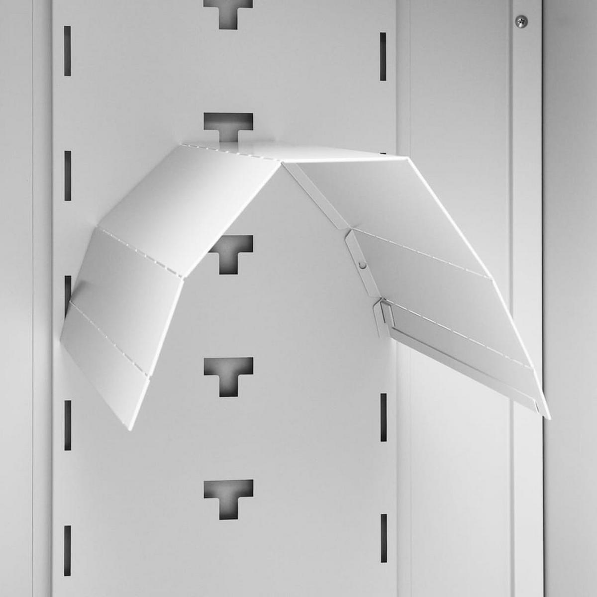 SATTELSCHRANK Hellgrau 53/53/140 Cm Stahl - Grau, Metall (53/140/53cm) - vidaXL