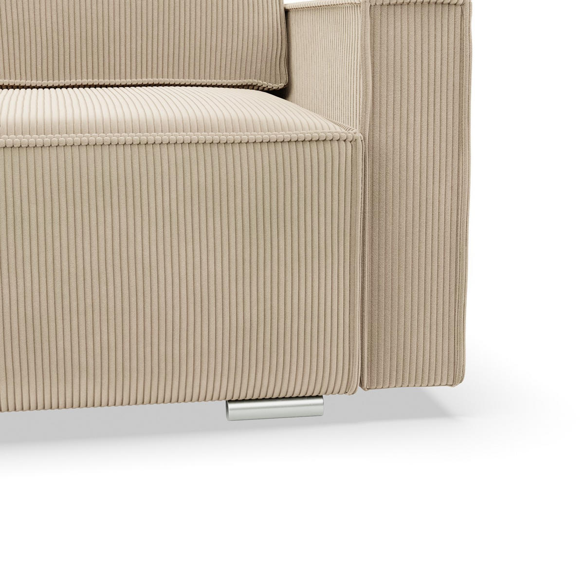 ECKSOFA MIT SCHLAFFUNKTION NOTO BONELL Beige - Beige, Textil (142/231cm) - Mebligo