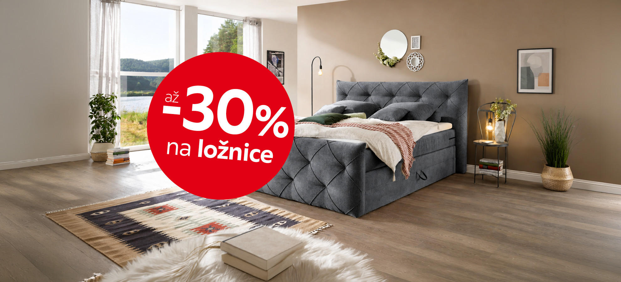 až -30 % na ložnice