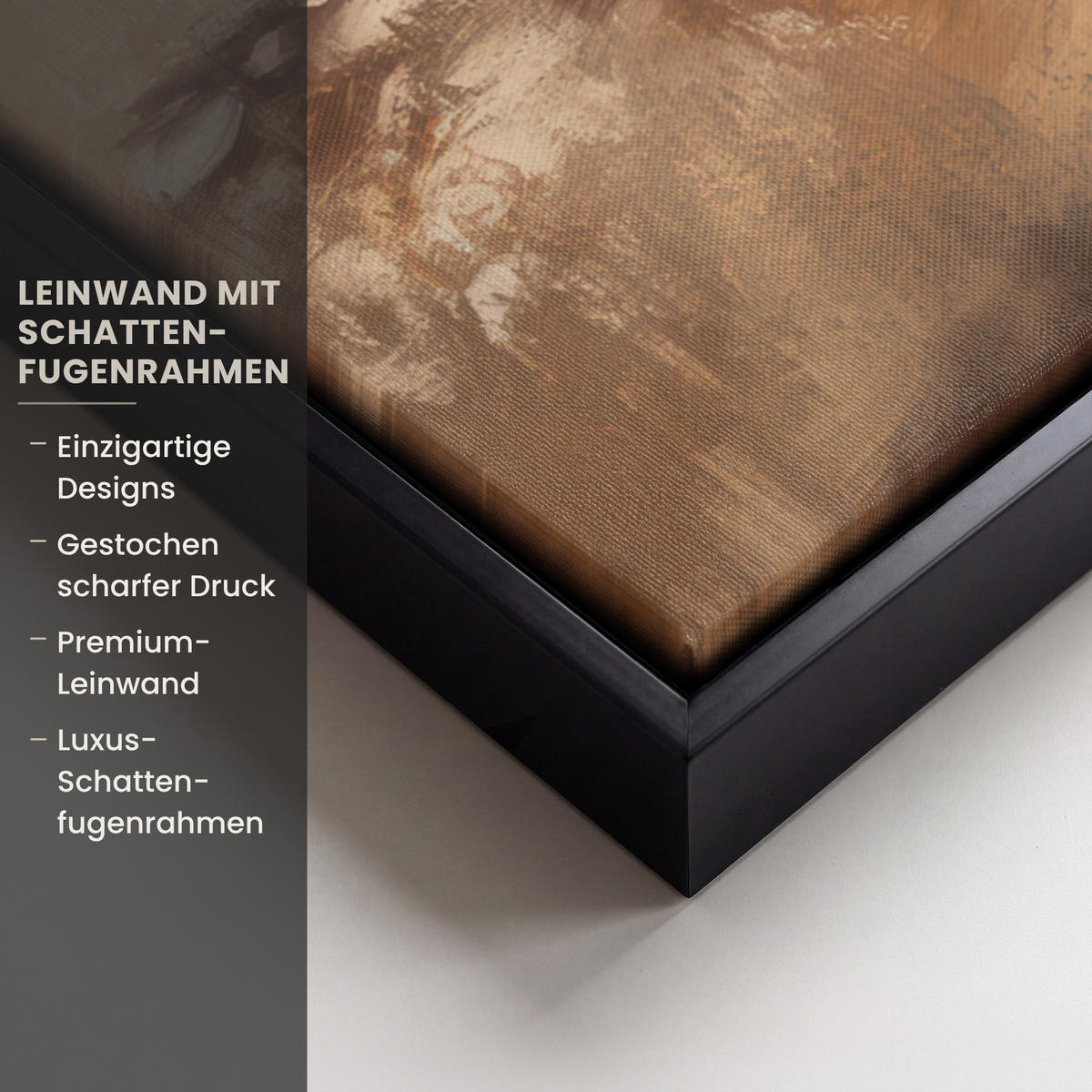 LEINWAND Bilder mit Rahmen - Weihnachten - Hirsch - Geweih - Weihnachtskugel - Rentier - 80x60 - Hellbraun, Textil (80/60cm) - MuchoWow