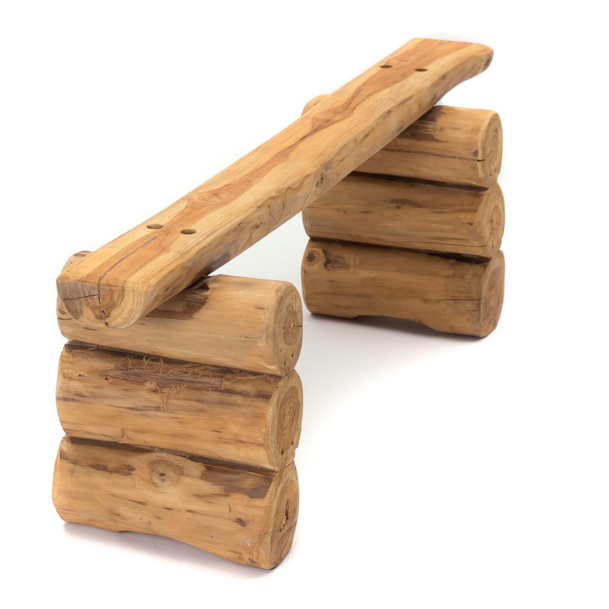 SITZBANK Nila 15 Teak Massivholz - Naturfarben, Holz (120/45/30cm) - CREEDWOOD