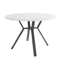 ESSTISCH Marmoroptik Weiß/Schwarz 100/75 cm - Schwarz, Holz (100/100/75cm) - PANGIVO