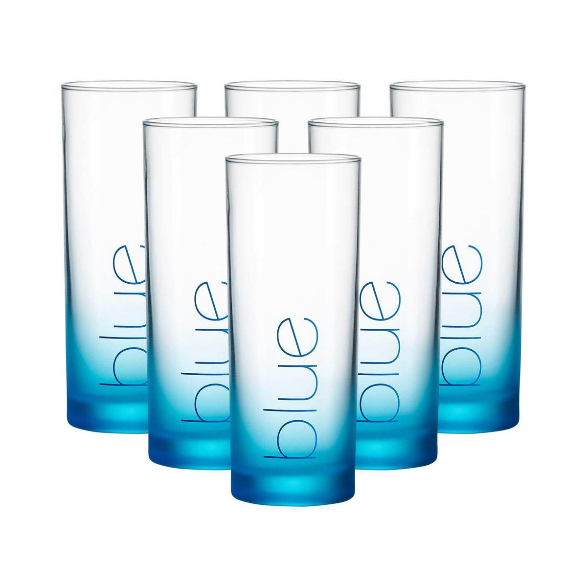 TRINKGLÄSER Favo Blau 360 ml 6er Set - Blau, Glas (0.36L) - Ritzenhoff Breker