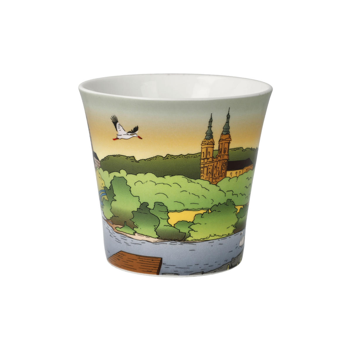 TEETASSE Bad Staffelstein - Gottesgarten, Fine Bone China, Bunt, 350 ml - Multicolor, Keramik (0.35L) - Goebel