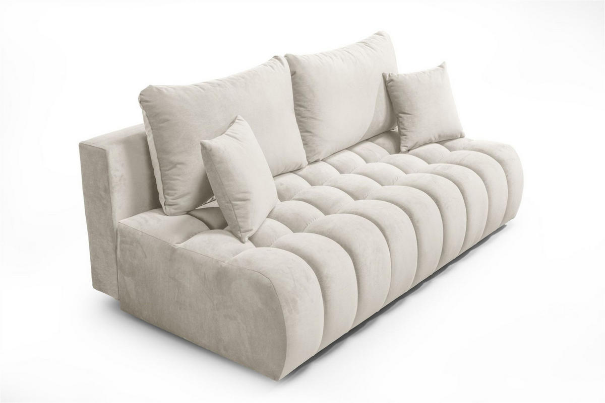 SCHLAFSOFA Nina - Beige, Holzwerkstoff/Textil (200/96/107cm) - Fun Möbel