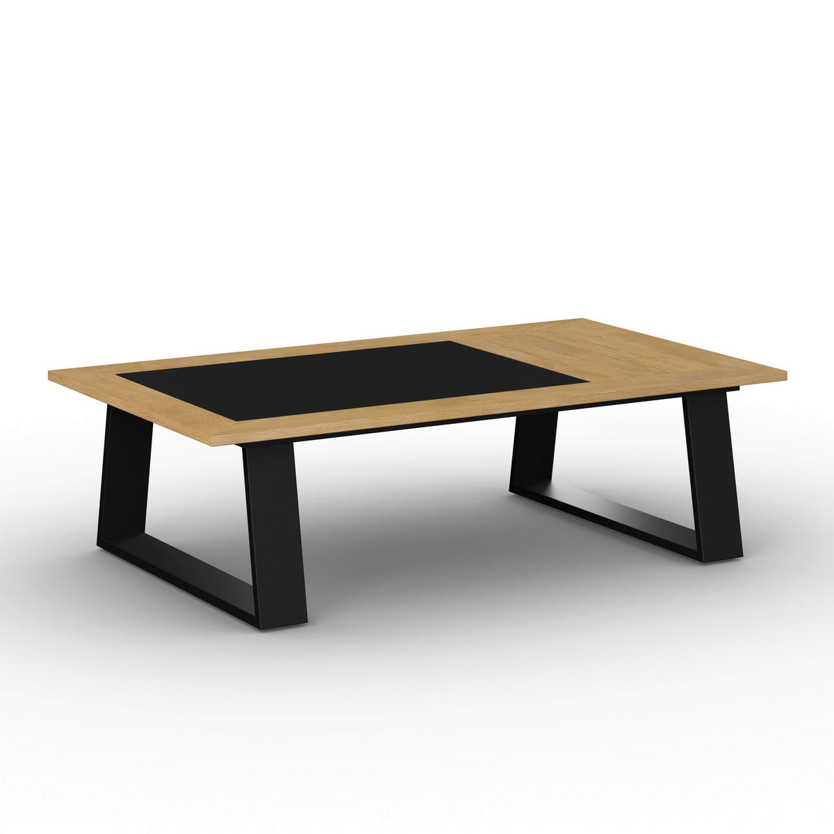 LOUNGEGARNITUR Fabrizia Grau Outdoorstoff/Metall/Holz - Grau, Holz