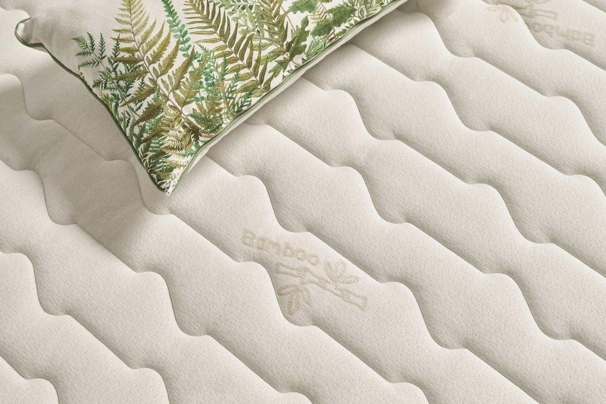 MATRATZE Bamboo Care 18cm, 80x190cm - Weiß, Textil (80/190cm) - Moonia