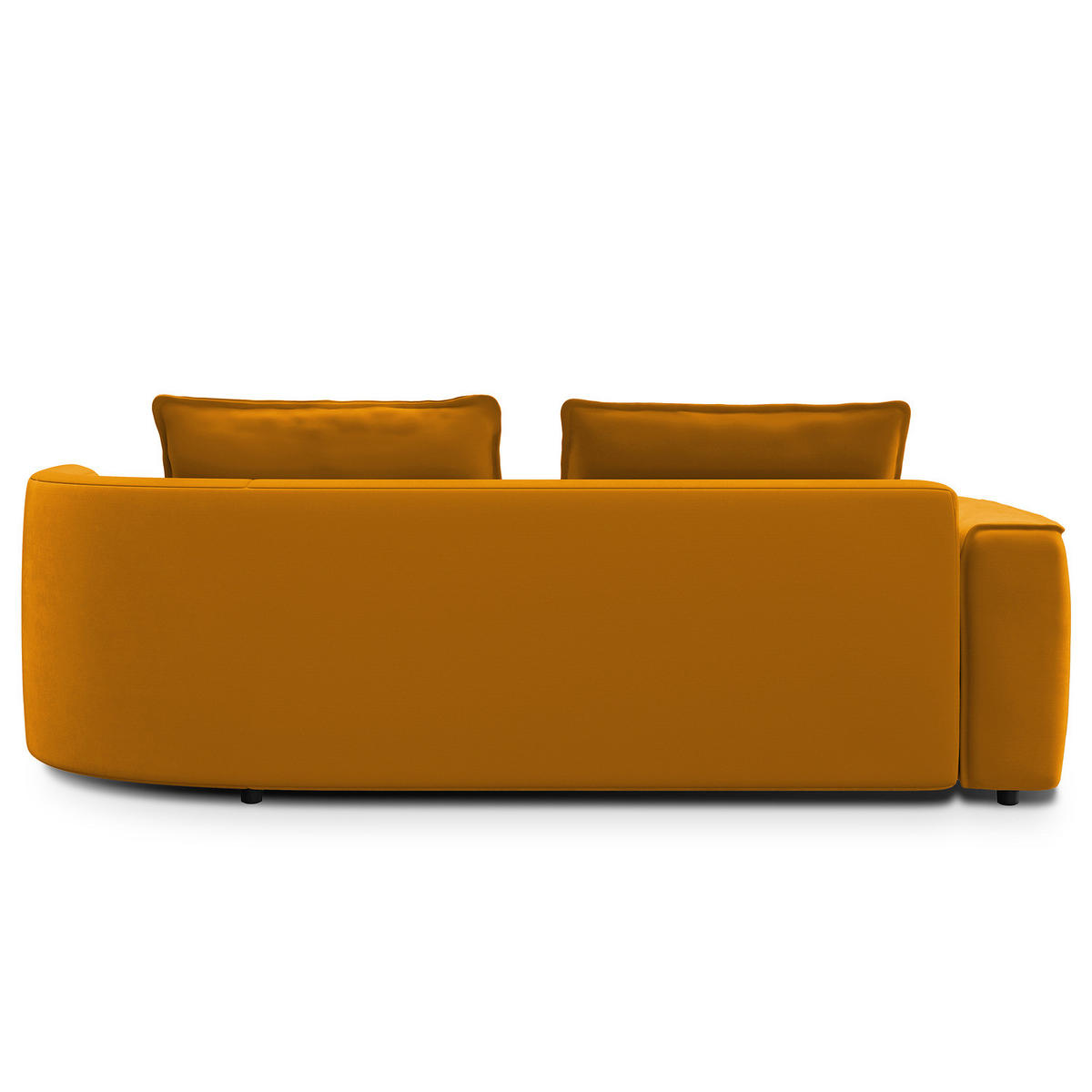 2,5-SITZER SOFA - Orange, Textil (217/82/156cm) - home24