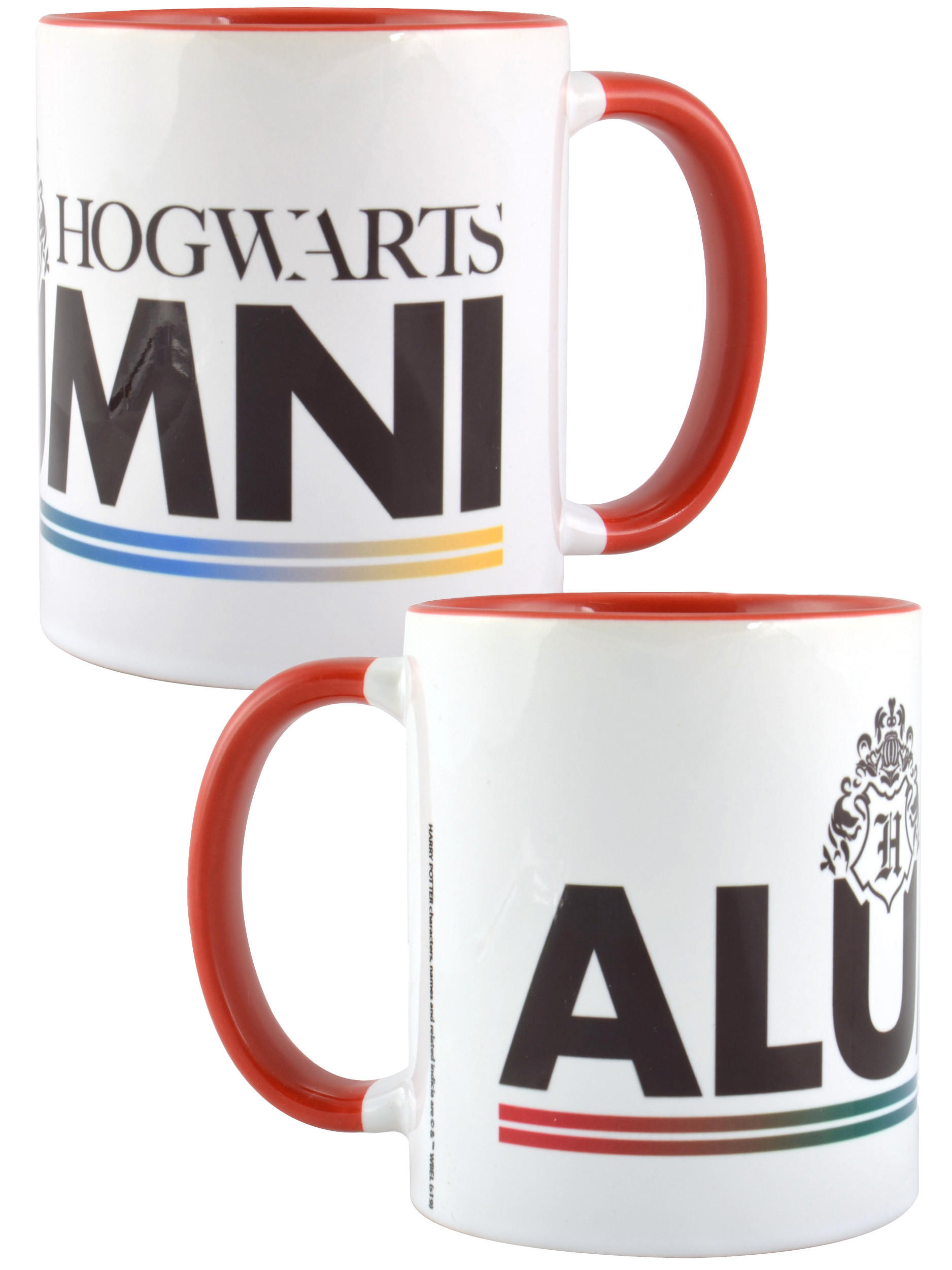 KAFFEEBECHER Harry Potter Hogwarts Alumni Weiß 320 ml - Weiß, Keramik (0.32L) - United Labels