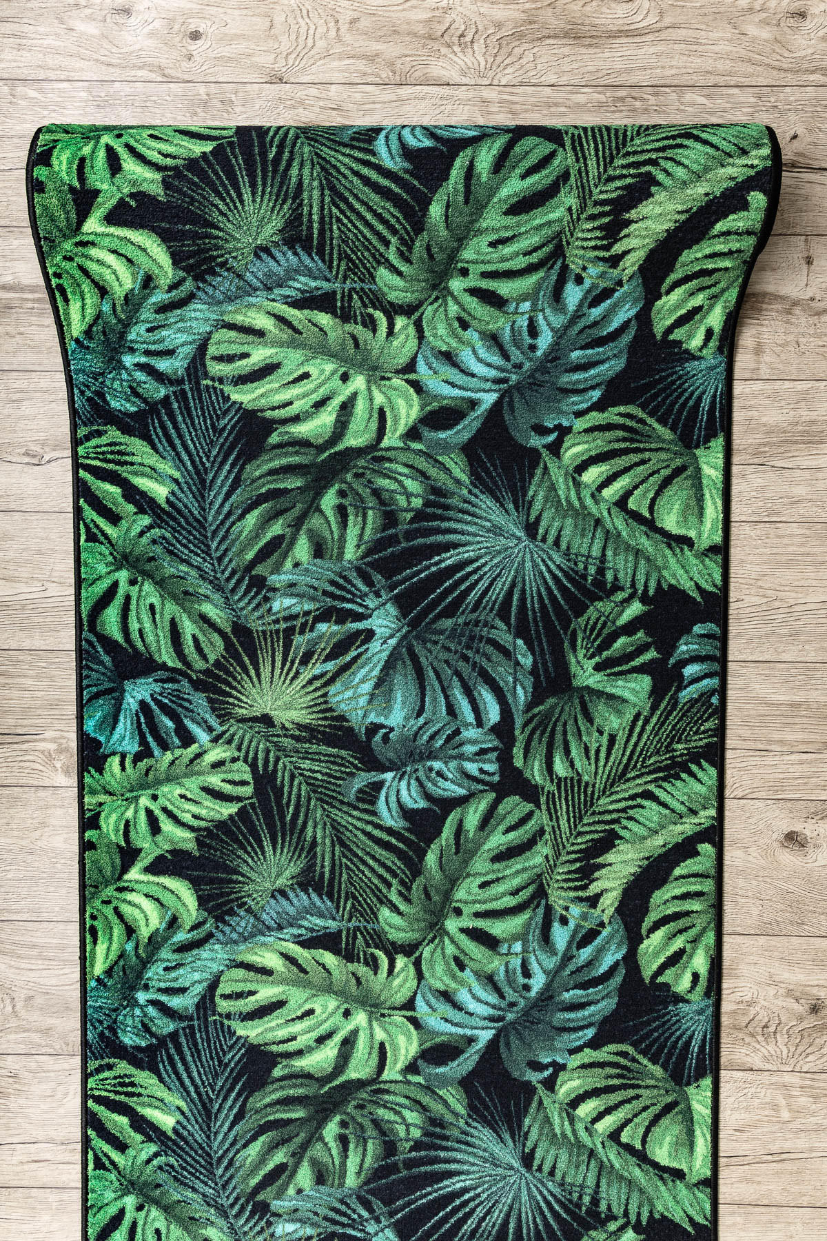 LÄUFER Antirutsch MONSTERA 80/740 cm - Pastellgrün, Textil (80/740cm) - rugsX
