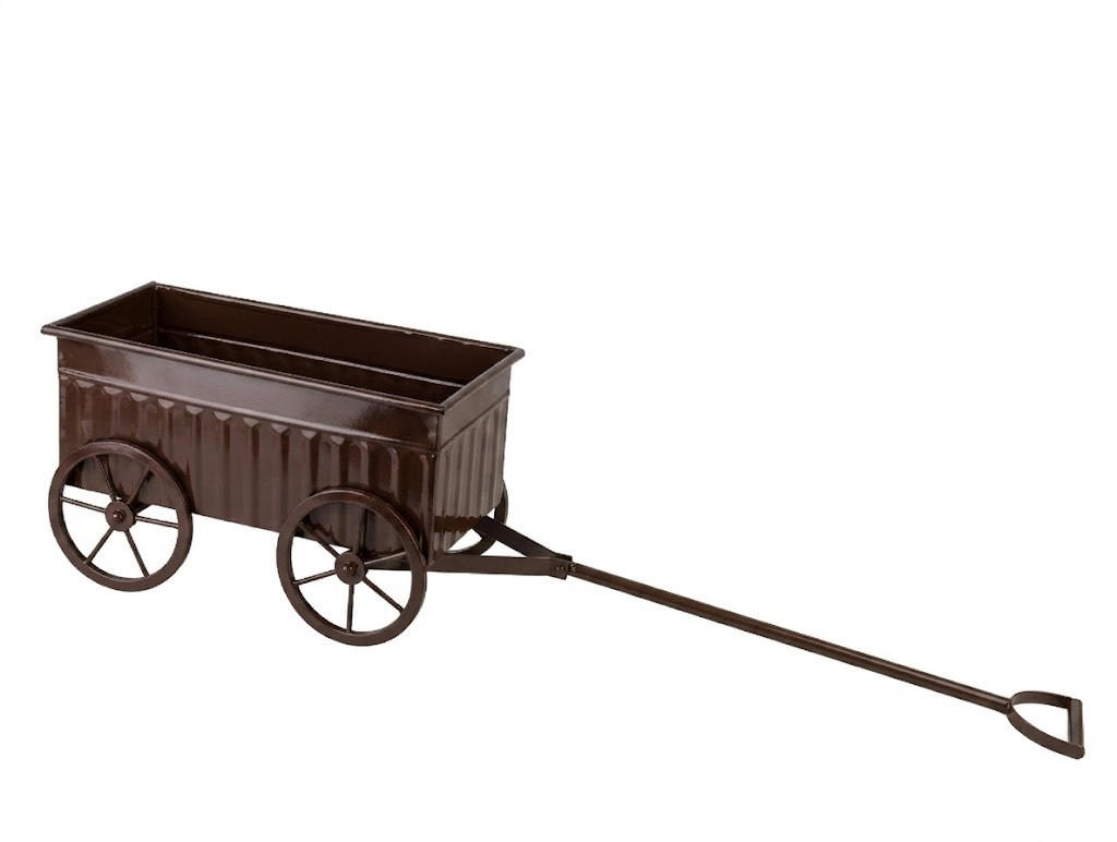 SOCHA, kov, hnědá - hnědá, kov (16/20/33cm) - Mondex