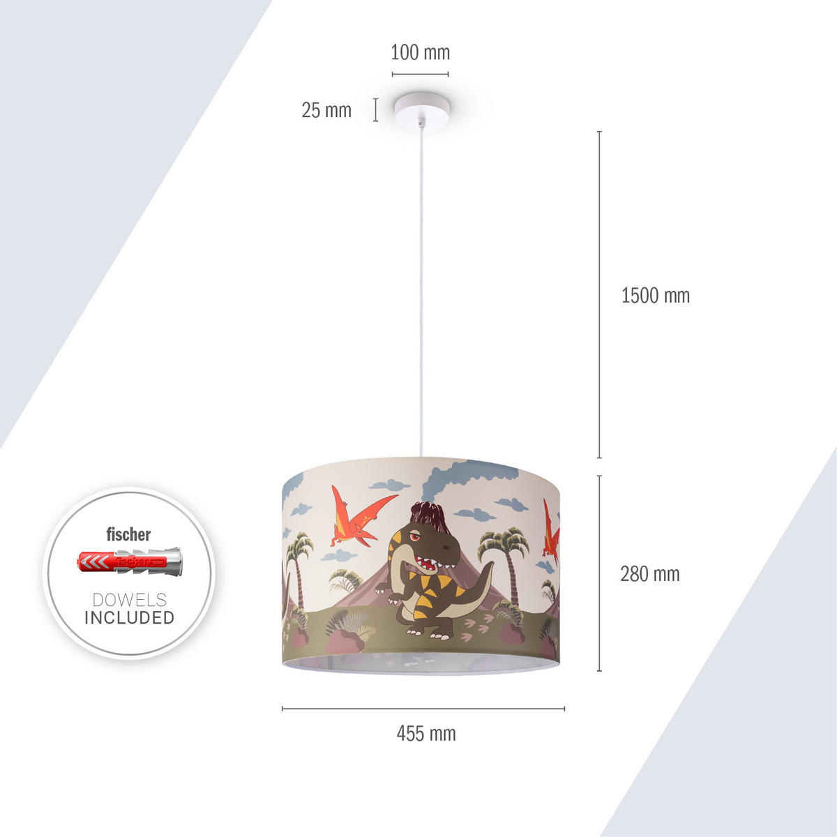 PENDELLEUCHTE Hugo Pd1 Dia 636 - Weiß, Metall (45.5/45.5/27cm) - Paco Home