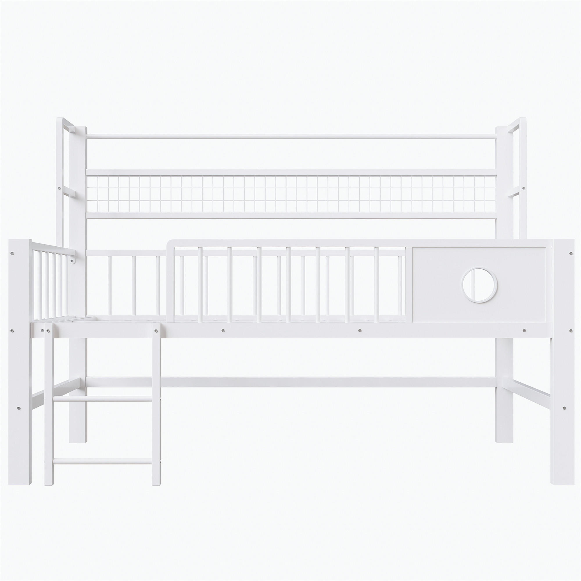 HOCHBETT Metall 90/200 cm Weiß - Weiß, Metall - Raumix